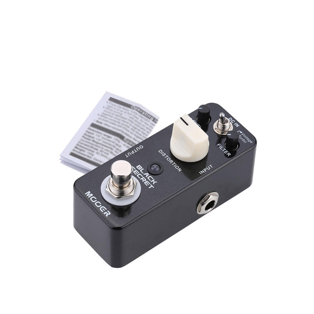 Педаль эффектов для электрогитары Mooer Black Secret Micro Mini Distortion True Bypass — фото 4