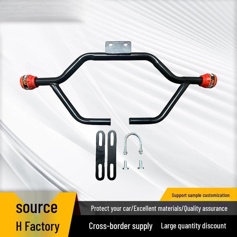 Universal Motorcycle Front Crash Bar for 125/150cc Scooters – Enhanced 8-Character Anti-Collision Bumper Accessories