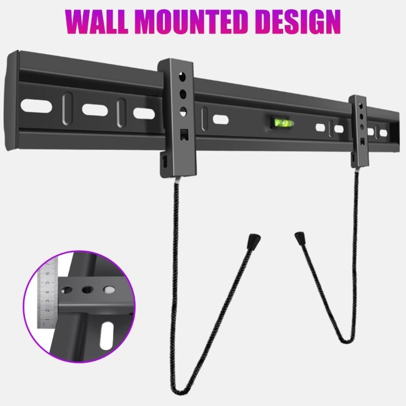 No Studs TV Wall Mount Low Profile for Most 32-55" TVs Up To 100lbs, USX MOUNT No Dril TV Mount for Drywall