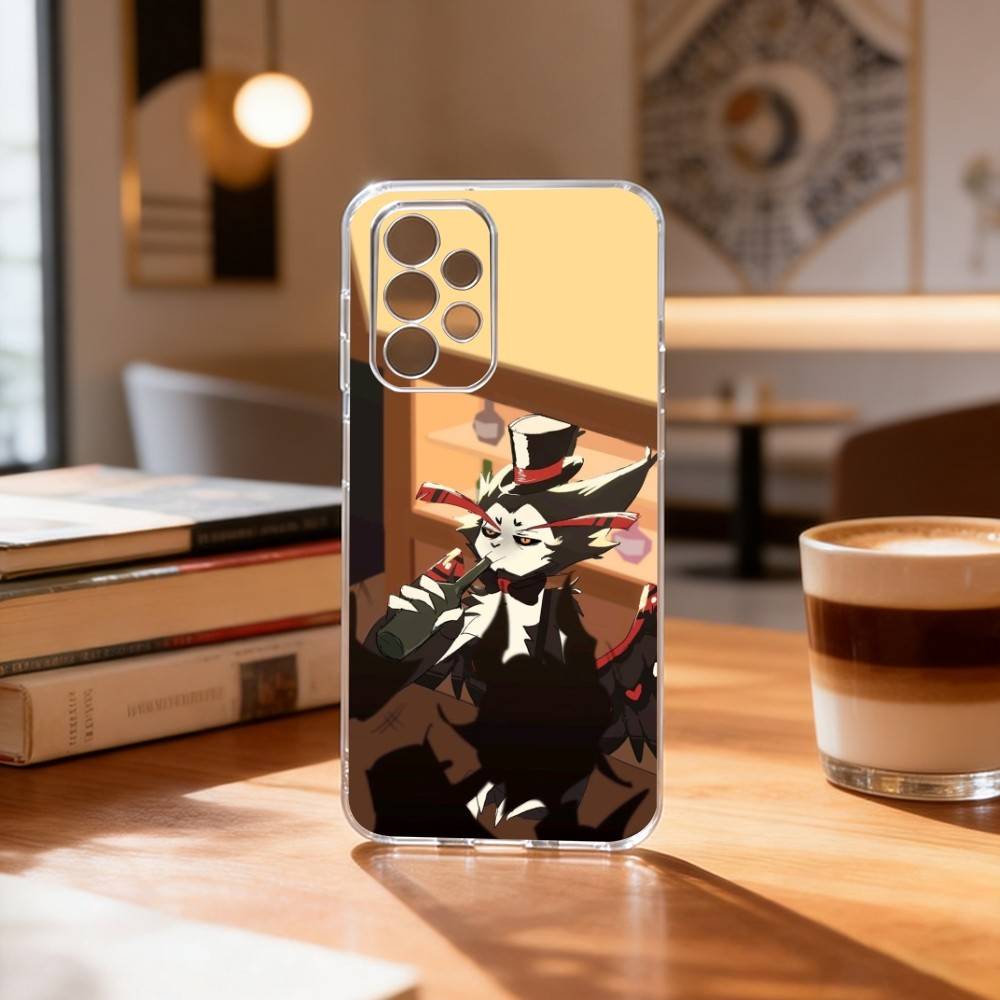 Hazbin Hotel Husk  Phone Case Transparent Silicone Soft For Samsung S25,S24,S21,S22,S23,S30,Ultra,S20,Plus,Fe