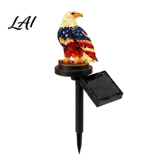 Bald Eagle Garden Decor America 250th Anniversary Solar Light Patriotic Memorial Day C