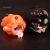 Desktop Figurine for Window Sill LED Light-Up Halloween Pumpkin Moon Figurine, Spooky Face Crescent Hollow Party Skull Night Light Home Shelf