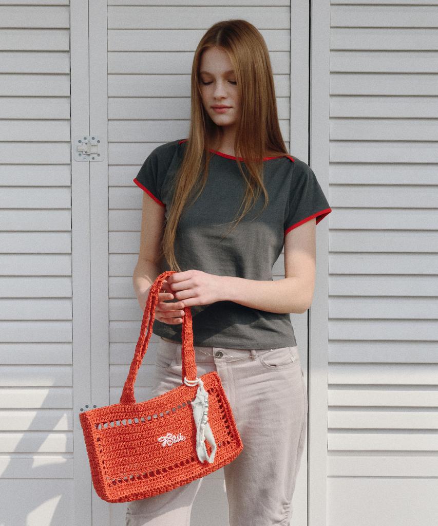 Jill By Jillstuart [Air] Raffia Shoulder Bag - 2 Colors