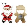 Holiday Souvenir for Friends Christmas Santa Bottle Opener, Zinc Alloy Refrigerator Magnet, Home Decor Gift Beer Cap Cute Stocking Stuffer Opener