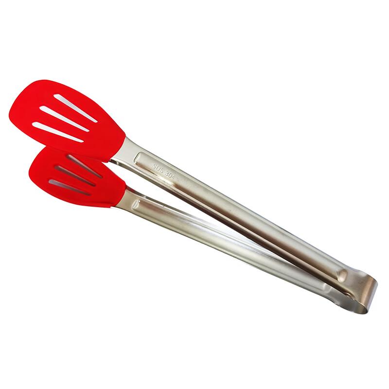304 Stainless Steel Silicone Food Tongs
