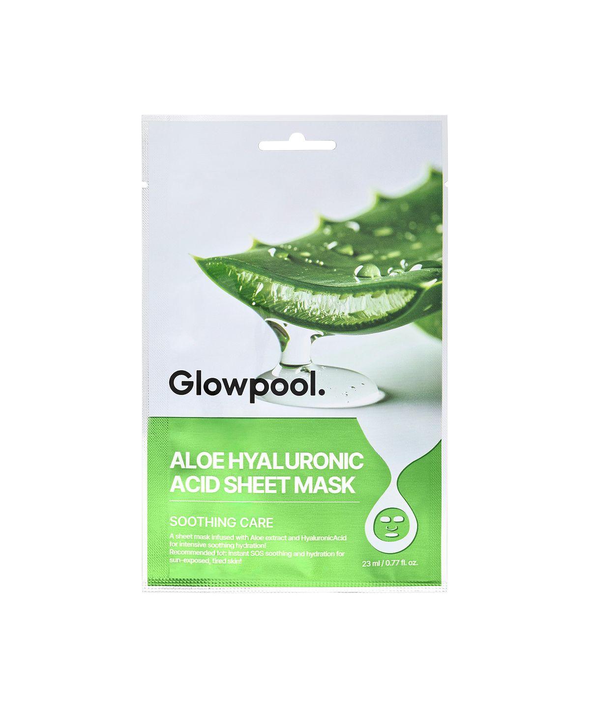 Glowful Aloe Hyaluronic Acid Sheet Mask x 10EA (Transparent Pouch)