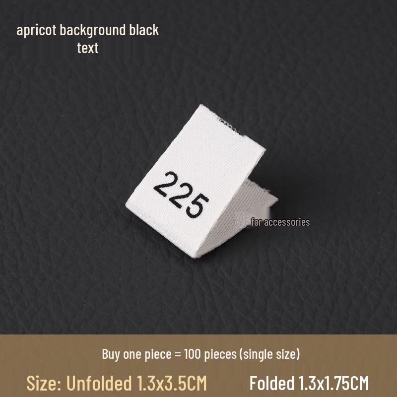 

Children s Wear Soft Matte Clothing Size Label - White Beige Universal Markers