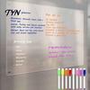 Magnetic Memo Pad for Kitchen Acrylic Planning Board, Dry Erase Notepad Board Fridge, Erasable Writing with Markers Clear Monthly Weekly Daily