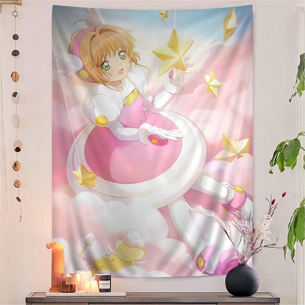 bilibili Anime Cardcaptor Sakura Cartoon Tapestry Art Science Fiction Room Home Decor Art Home Decor