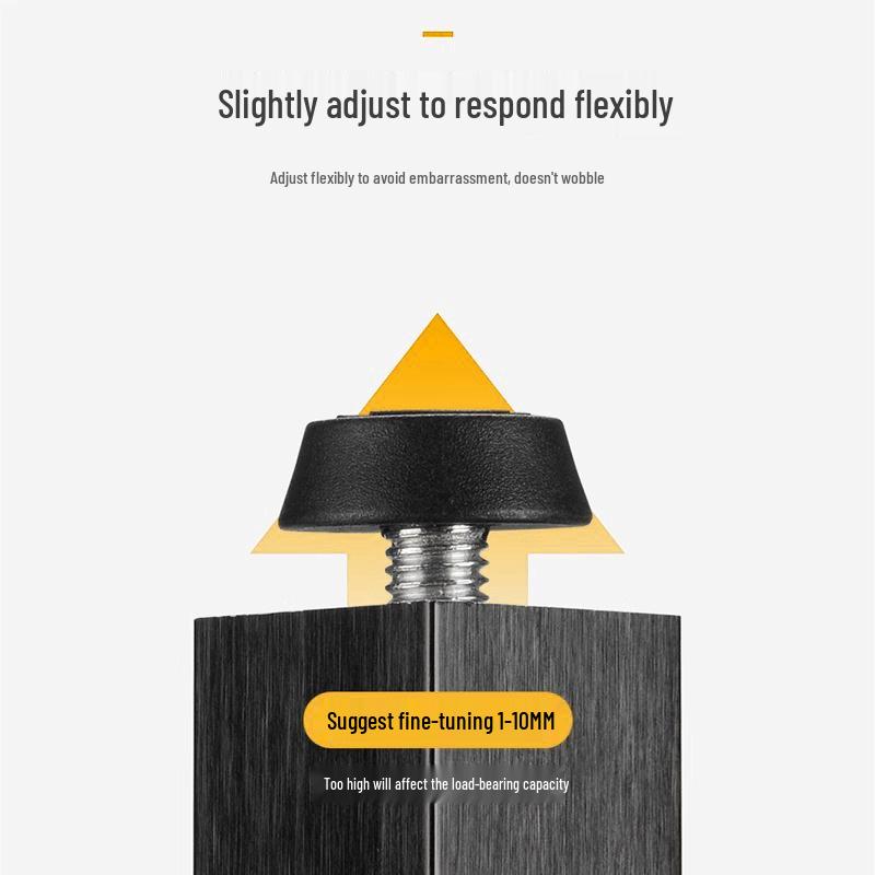 Triangular Aluminum Alloy Adjustable Sofa and Cabinet Legs