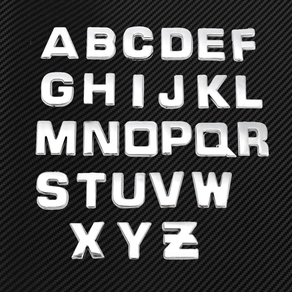 Decals & Stickers DIY 3D Car Chrome Alphabet Sticker Decal Number