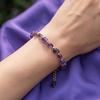 Damen Armband Unregelmäßige Natursteinperlen Verstellbare Länge Armband Bequem zu tragen Handgelenk Vielseitiges Accessoire
