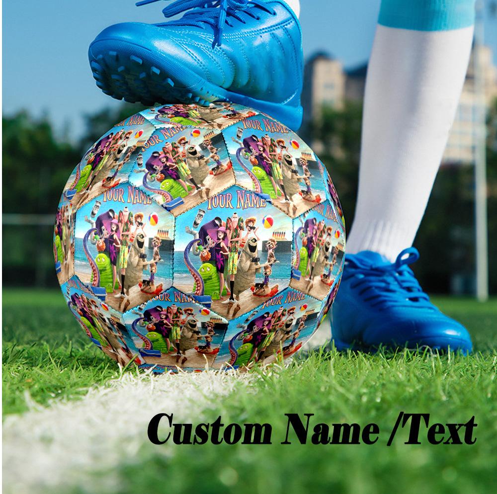 Custom Text Size 5 Soccer Ball, Standard Match Football For OutdoorHotel Transylvania