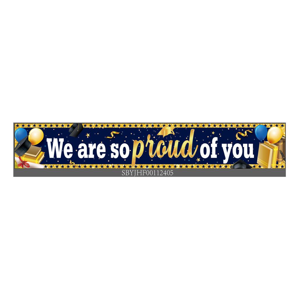 Festive Decoration Oxford Cloth Banner Congratulations Grad Yard Party Graduation Poster Custom Outdoor