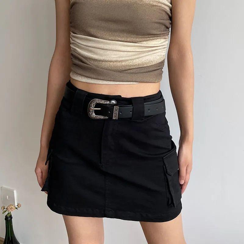 Trendy Black Pu Belt With Elegant Design For Stylish Millennial Fashionistas