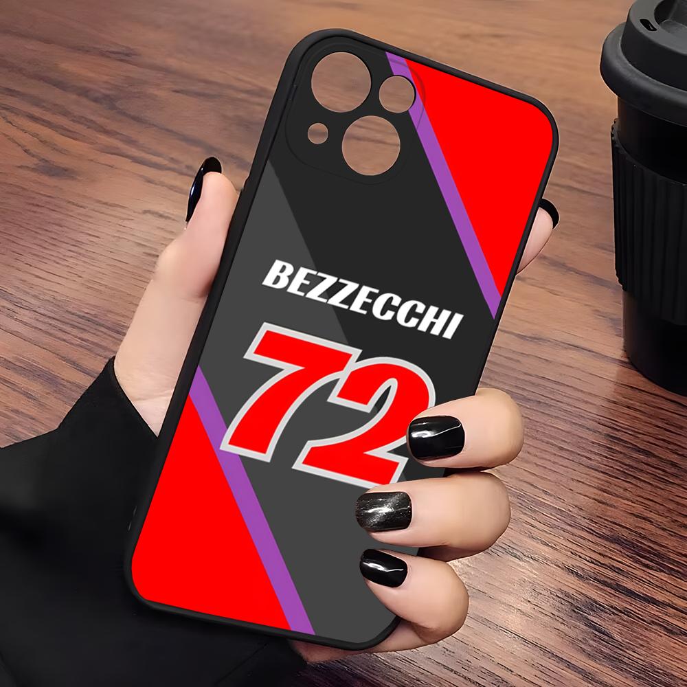 

Marco Bezzecchi 72 Phone Case Matte Transparent For Iphone 16 15 Max 14 13 Mini 12 Pro 7 8 11 XR Xs X Plus Back Cover iPhone 15 Pro