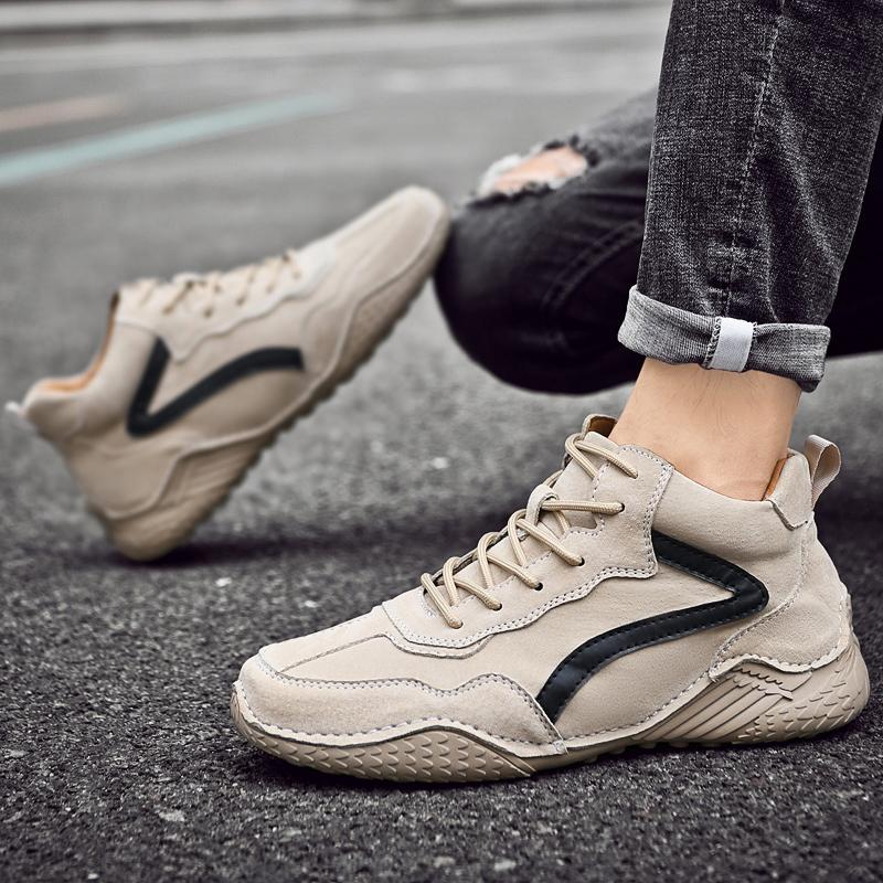 Brand Winter Men's Boots Keep Warm Genuine Leather Outdoor Snow Boots Comfortable Men's Ankle Boots Outdoor Casual Men's Shoes