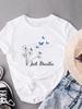 (Asian Size)  Print Trend Lovely Trend 90s Short Sleeve T-shirts Fashion Female Casual Women's Top T Clothing  Graphic Tee