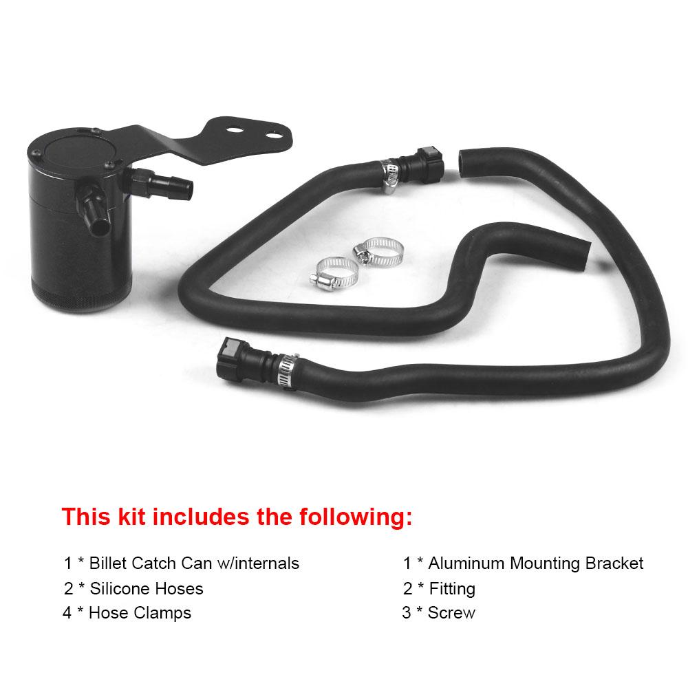 

Алюминиевый маслоуловитель с перегородкой, комплект бака из ПВХ, сторона для Chevrolet Camaro SS 2016+ чёрный