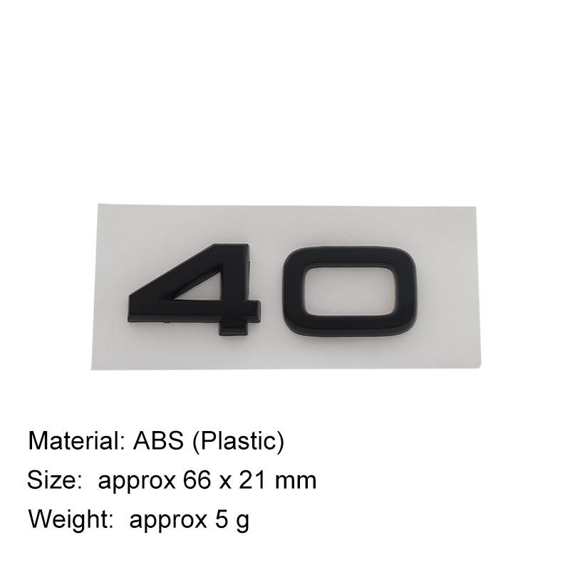 Adesivo Logo 3D 30 35 40 45 50 55 TFSI Emblema Paraurti Posteriore Auto Bagagliaio Posteriore Accessori