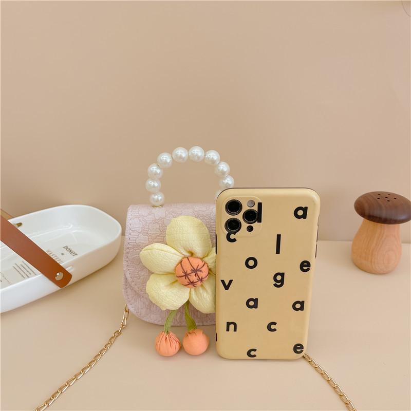 Fresh Flower Children's Bag 2025 Autumn New Chain One Shoulder Crossbody Bag Fashion Portable Decorative Bag