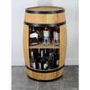 Creative Cooper Wooden Barrel Cabinet Bar Storage Furniture Alcohol Bottle Wine Rack and Drinks Minibar 80cm Oak