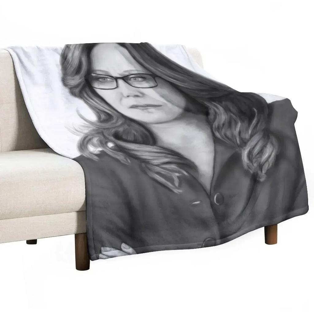 Sharon Raydor - Thoughtful Throw Blanket Funny Gift Custom Sofa Quilt Luxury Brand Shaggy Sofa Throw Blankets