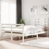 VidaXL Bed Frames White Solid Pine Wood 120x200 Cm 3104279