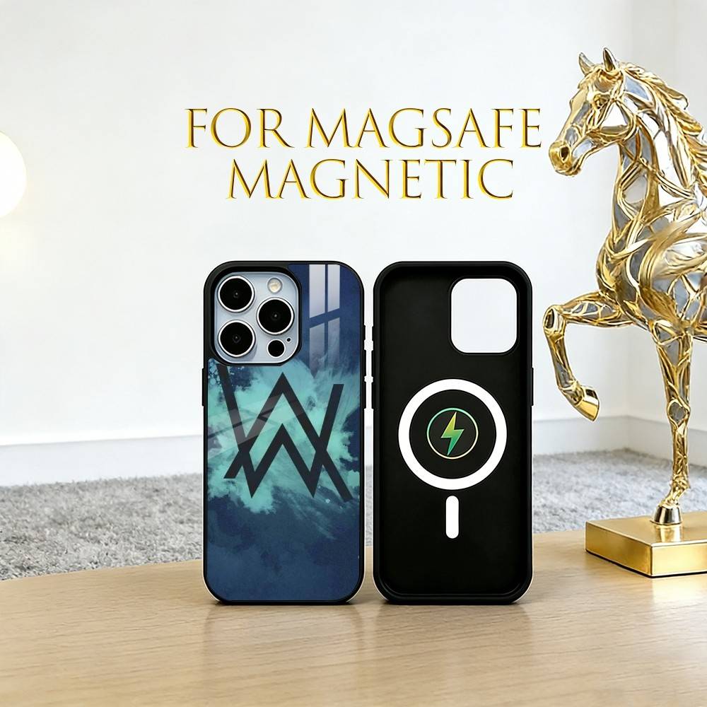 alan walker Phone Case For iPhone17,16,15,14,13,12,11 Plus,Pro Magnetic For Magsafe Wireless Charging