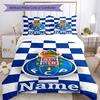 3Pcs Custom Name Fc Porto Bedding Set Duvet Cover Closure Includes 1Duvet Cover 2Pillowcases Soft And Comfortable For All Seasons
