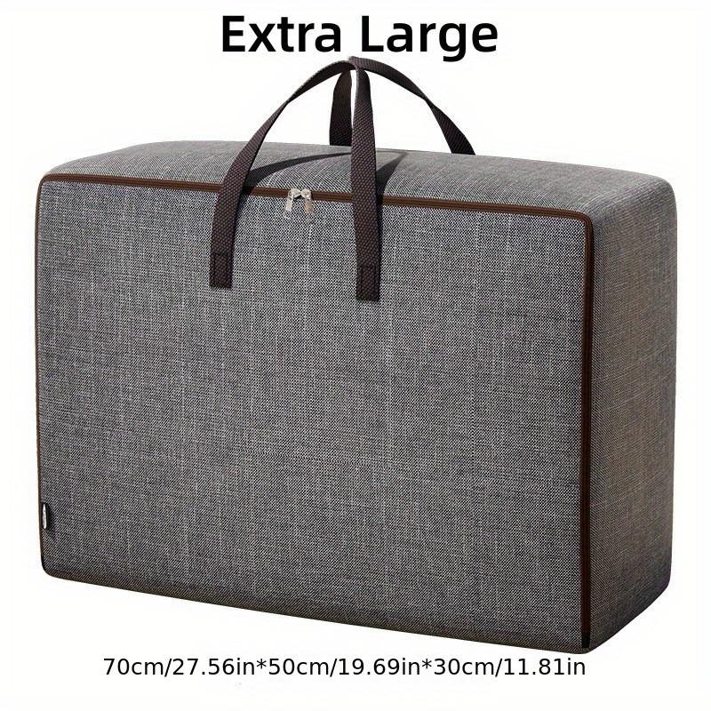 1pc Large Capacity Storage Bag, Durable Luggage Zipper Bag, Foldable Clothing Sorting Bag