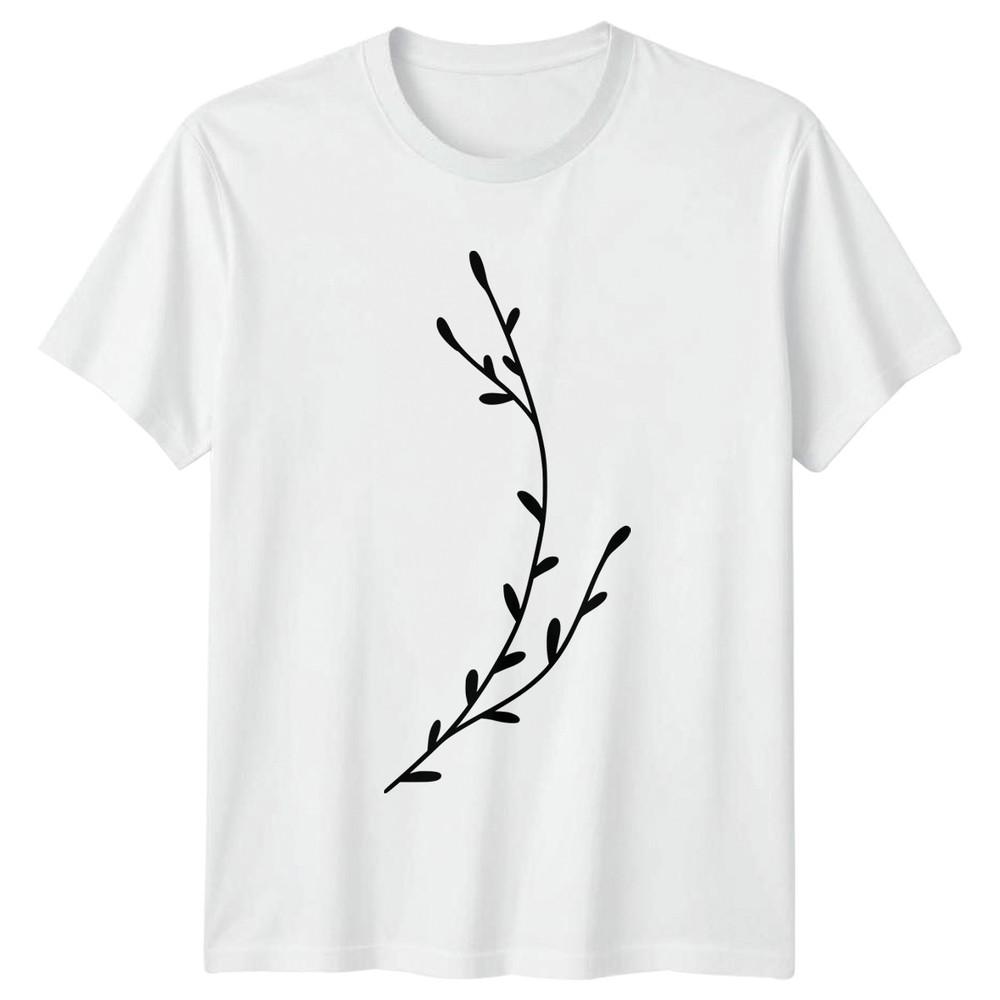 Minimalist Botanical Nature Lover TShirt Minimalist Art Nature S