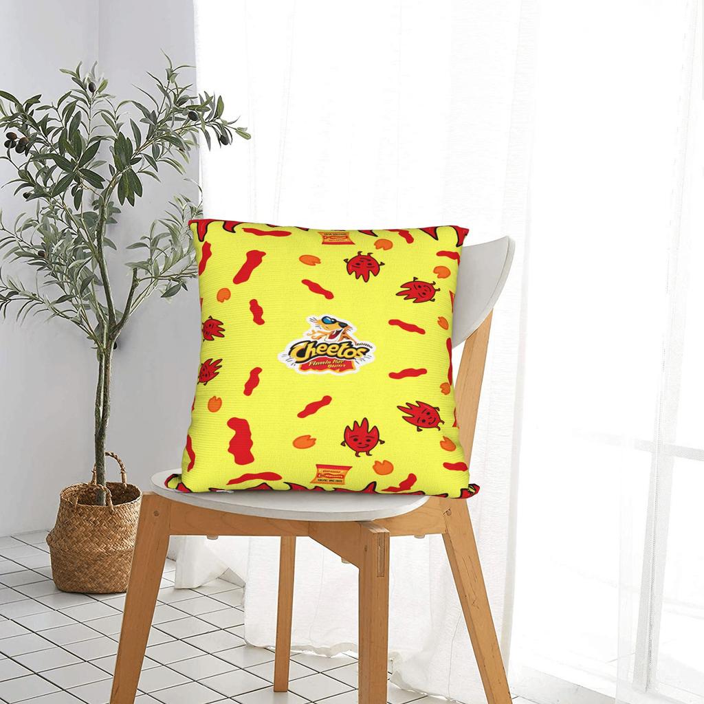 Cheetos Hot Snack Cartoon Chester Pillow Case Soft Pillow Cover Cute Funny Pillowcases For Sofa Couch Bed Living Room
