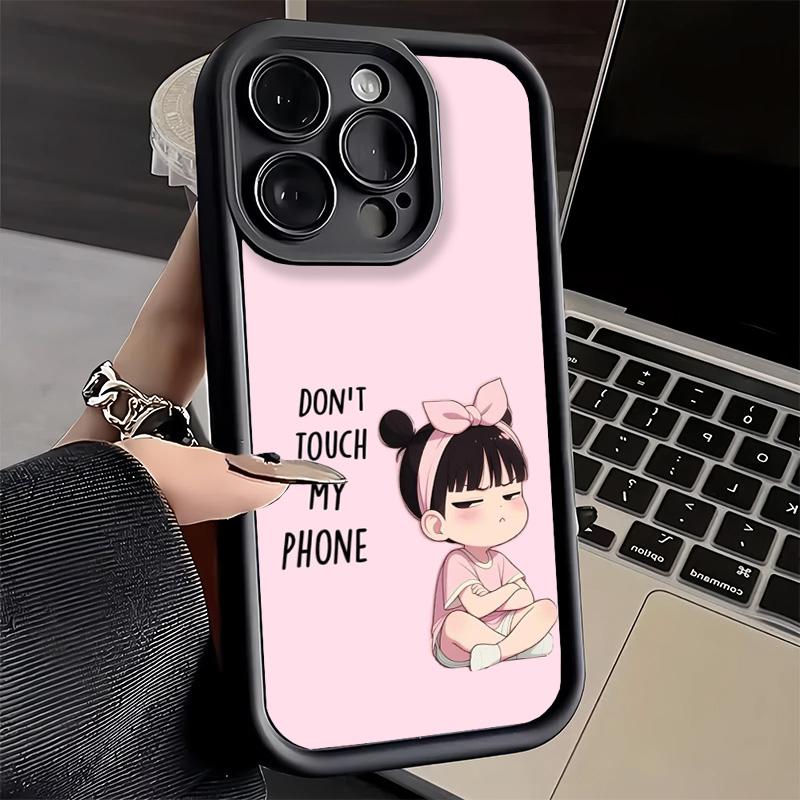 Phone Case for iPhone 17 Air 16E 15 16 Pro Max Funny Dont Touch My CallPhone Cover 14 Plus 13 12 Mini Soft Shell Silicone Fundas
