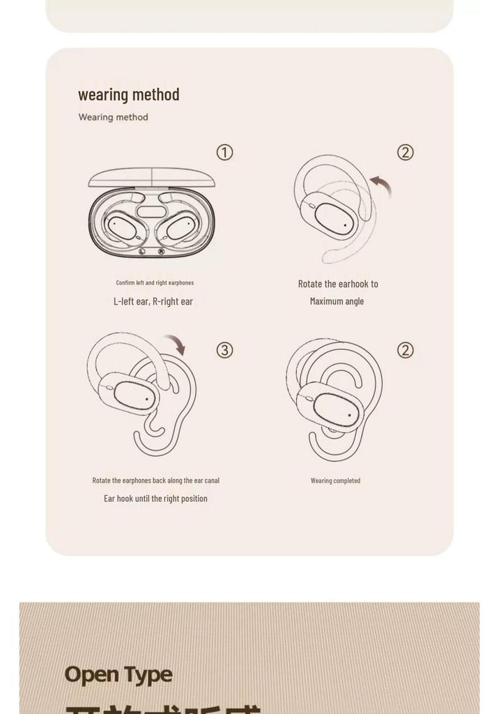 2026 Air Conduction Ear-Hook Bluetooth Earbuds: Non-In-Ear, Ultra-Long Battery Life, Sports Wireless