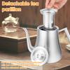 2L Stainless Steel Tea Pot with Removable Infuser Large Capacity Cold Water Kettle Liquid Seasoning Container Kitchen Teaware