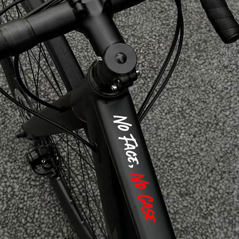 1PC NO FACE NO CASE Motorcycle helmet Stickers Waterproof Bicycle Top Tube Motorbike Fuel Tank Universal Durable Vinyl Decals