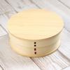 Magewappa Round Lunch Natural with Dividers and Band Box, Color, 650cc,