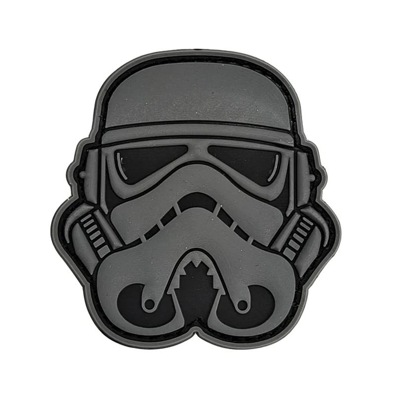 Star Wars Pvc Soft Rubber Badge, Interstellar Guard, Imperial Soldier, Adhesive Nylon Fastener Patch, Anime Decoration