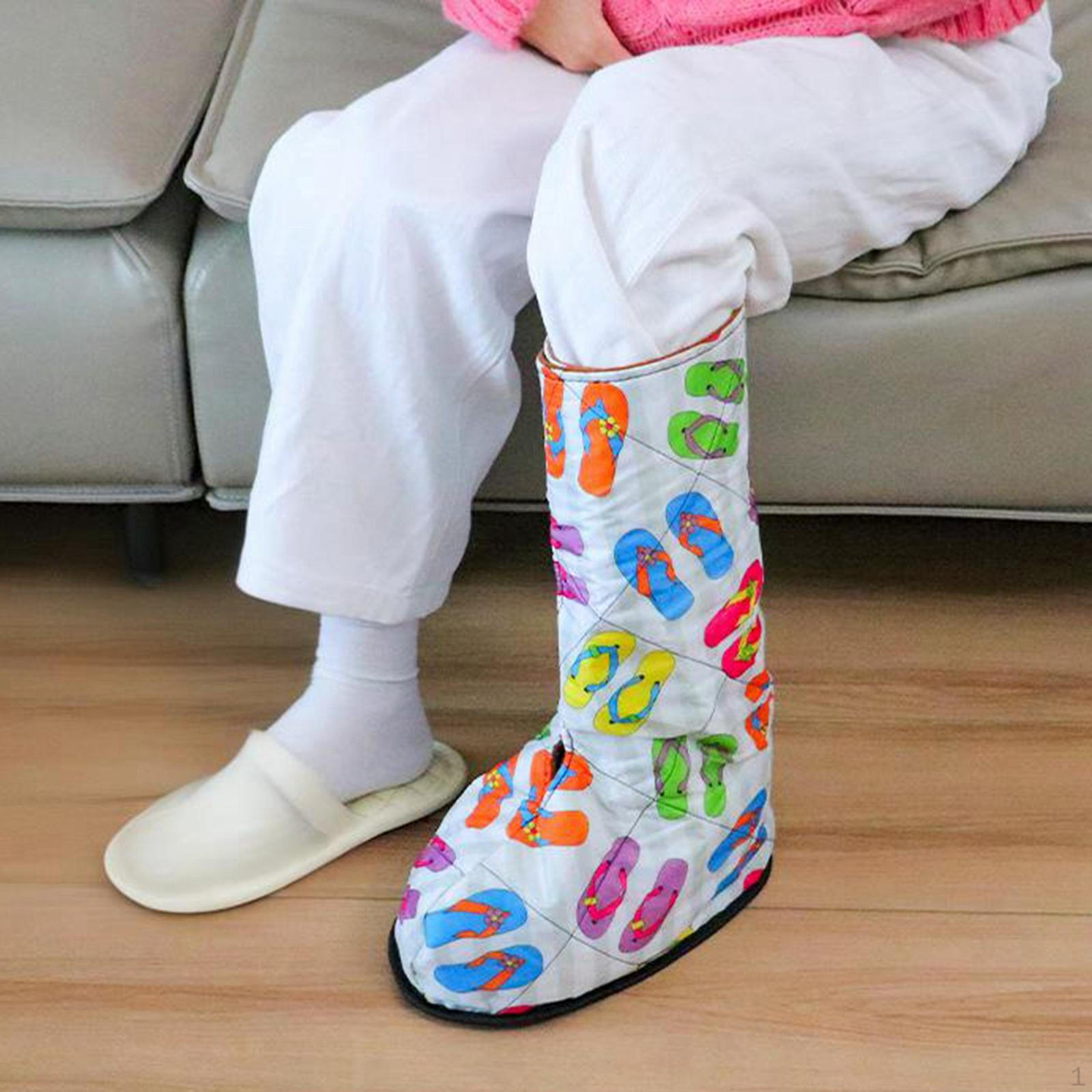 

Носок-протектор для гипса, Женский Мужской Удобный Утеплитель для ног Ветрозащитный Теплый Чулок для гипса Coloful M