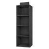 Cotton Linen Hanging Wardrobe Organizer with Multi-Layer Drawers for Clothes and Underwear