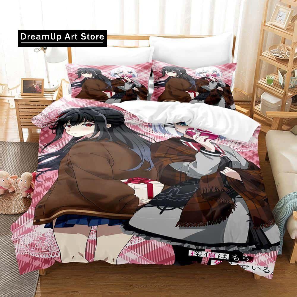 New Anime The Detective Is Already Dead Bedding Set Single Twin Full Queen King Size Bed Set Adult Kid Bedroom Duvet Cover Sets
