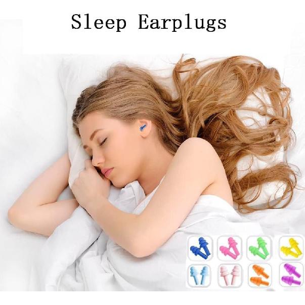 8 Pairs Earplugs for Sleeping Noise Cancelling, Reble Ear Plugs Soft, Silicone Ear Plug, for Sleeping, Swimming, Snoring, Concerts, Work, Noisy