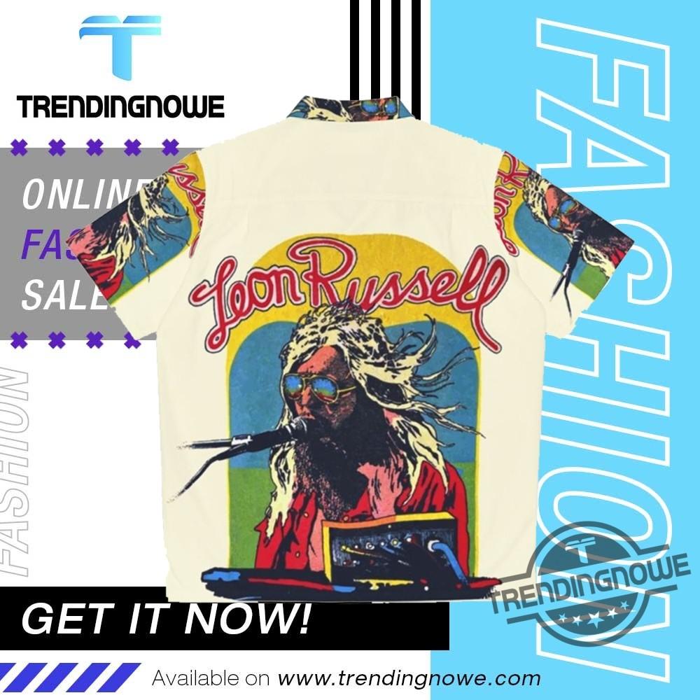 Inspired Leon Russell Tulsa Sound Hawaiian Shirt Unisex T-Shirt XL