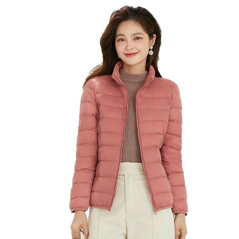 TikTok autumn and winter new down light down jacket women's hooded thin large size thickened coat