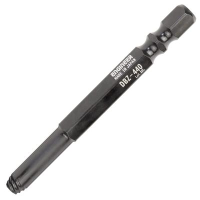 INGENIEUR Ingenieur Nejisaurus Mogura Mittlerer zerdrückter Schraubenentfernungsbit Kappenbolzen Emaille-Set Sechskantloch gegenüberliegende Breite: 4,0 mm DBZ-440