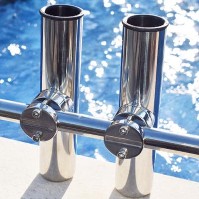 Supporto per canna da pesca per montaggio su guida marina Morsetto per montaggio su asta da 7/8" a 1