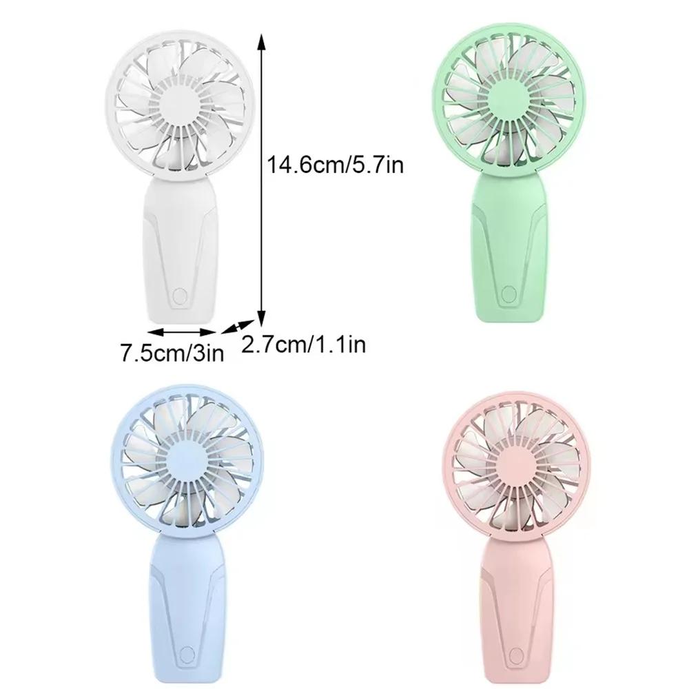 2025 New Model Noise Free Rechargeable Mini Fan for Silent Cooling Experience Lightweight Portable Mini Pocket Fan White