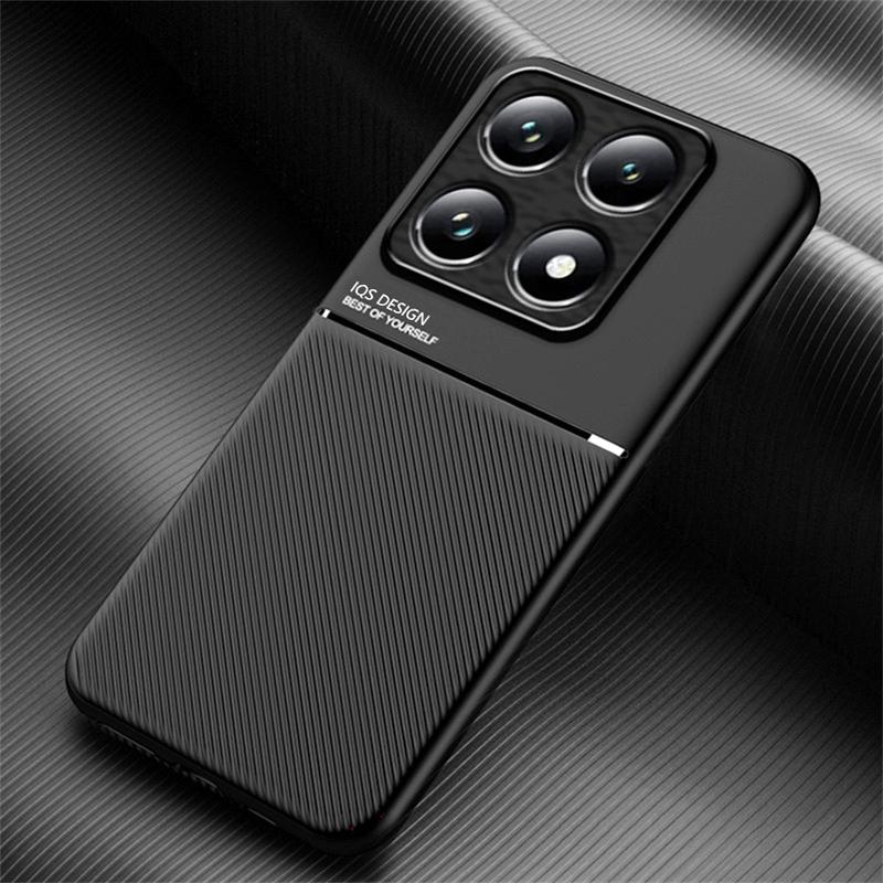 Luxury Leather Soft Frame Case For Xiaomi 14T Pro Mi14T Silicone Protect Car Magnetic Back Cover for Xiomi14T 14 T 14TPro Coque