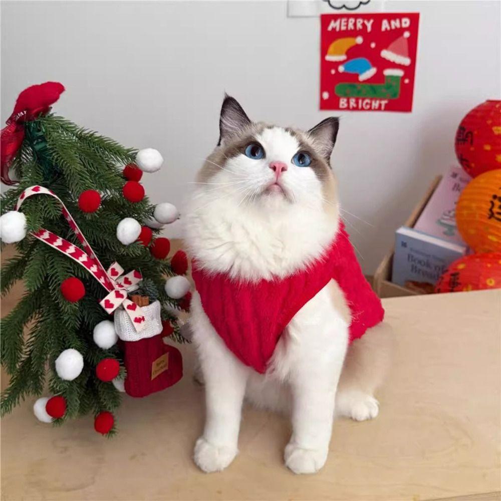 

Plush Pet Sweater Velvet Dog Coat Chihuahua Dog Cat Warm Vest Chinese New Year L